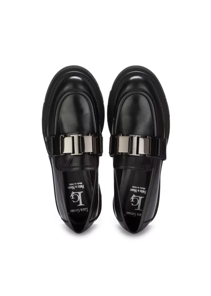LUCA GROSSI | MOCASSINI PELLE CATENA NERO 50% di sconto con spedizione gratuita