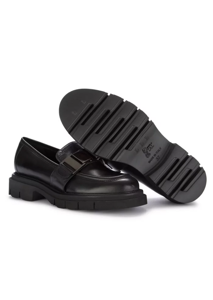 LUCA GROSSI | MOCASSINI PELLE CATENA NERO 50% di sconto con spedizione gratuita