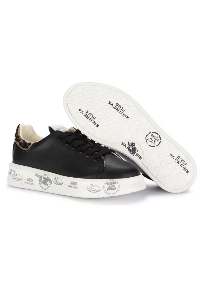 PREMIATA | SNEAKERS BELLE PELLE NERO MACULATO Officina