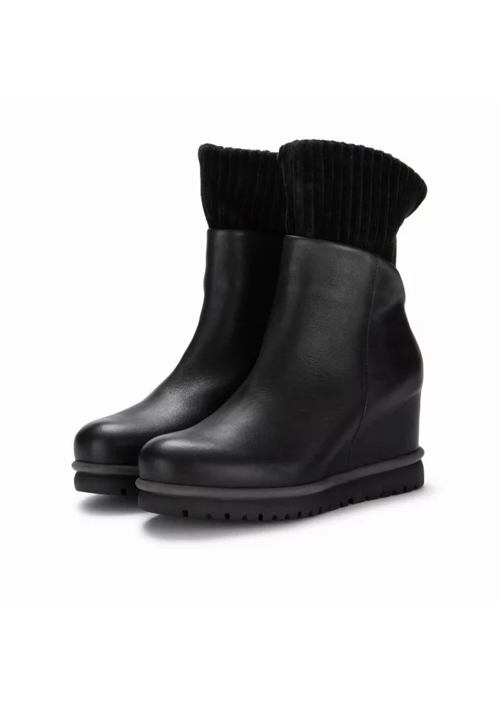 PATRIZIA BONFANTI | STIVALETTI JUN PELLE VELLUTO NERO 50% di sconto per tempo limitato