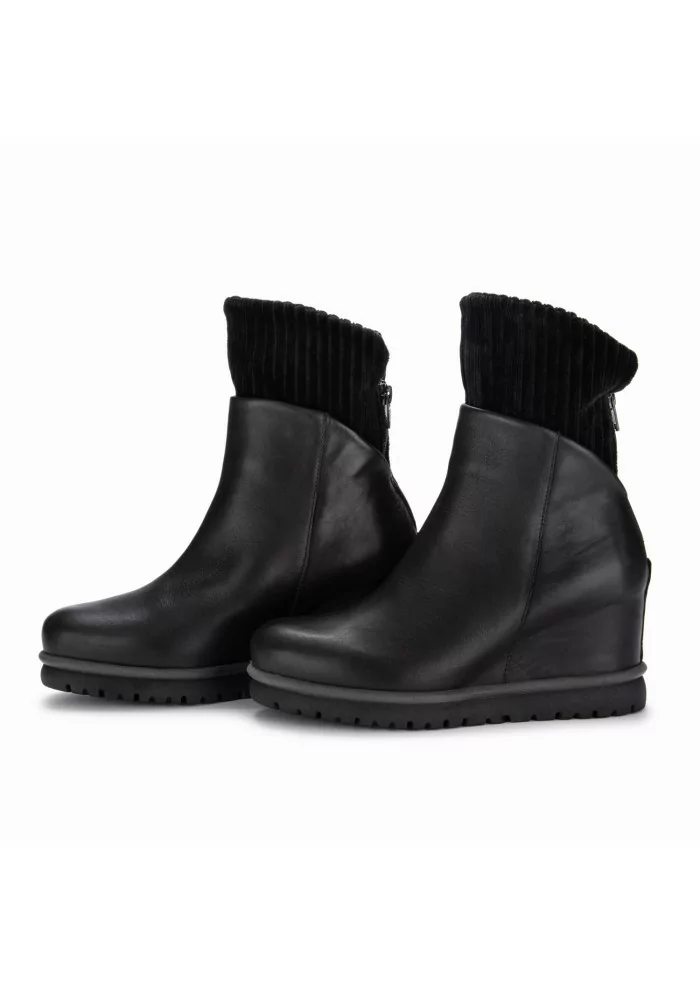 PATRIZIA BONFANTI | STIVALETTI JUN PELLE VELLUTO NERO 50% di sconto per tempo limitato