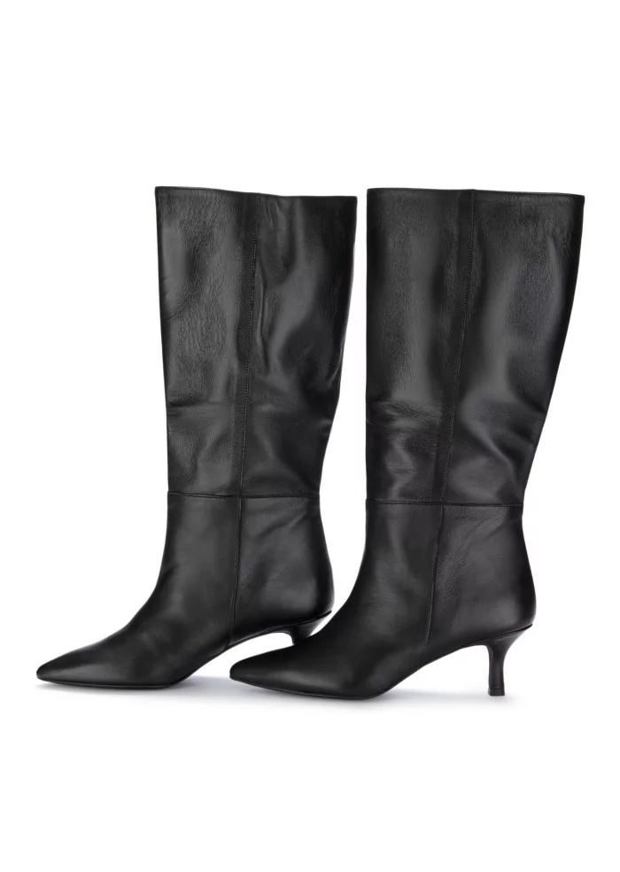 POSITANO IN LOVE | STIVALI CON TACCO CONNYE PELLE NERO Shopping Online