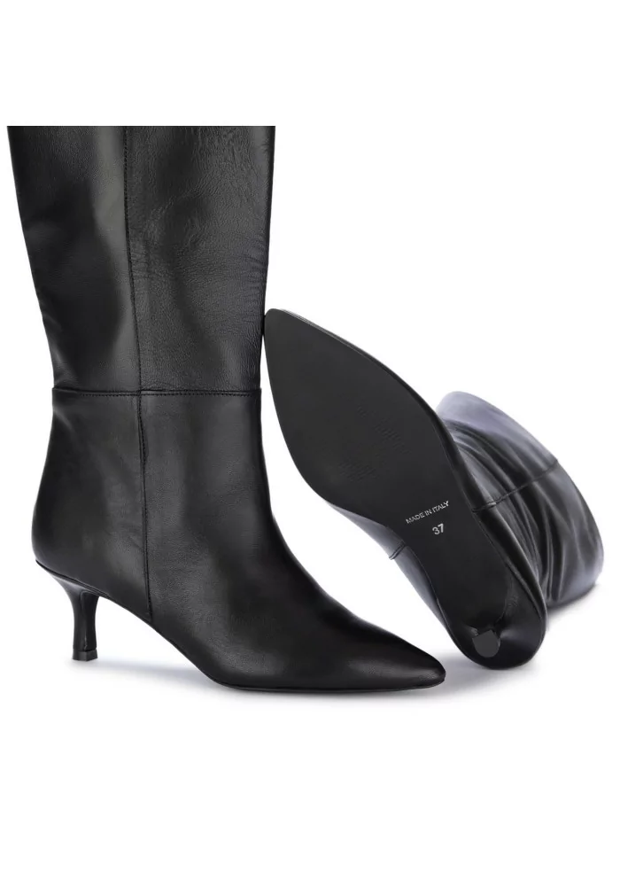 POSITANO IN LOVE | STIVALI CON TACCO CONNYE PELLE NERO Shopping Online