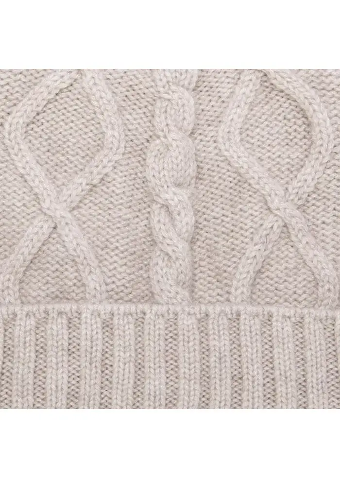 RIVIERA CASHMERE | BERRETTO WAFFLE BEIGE Presa