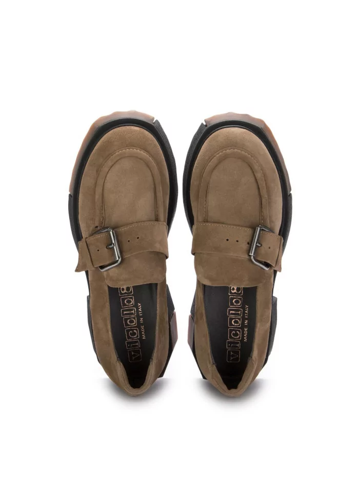 VICOLO 8 | MOCASSINI CHUNKY CAMOSCIO MARRONE Outlet