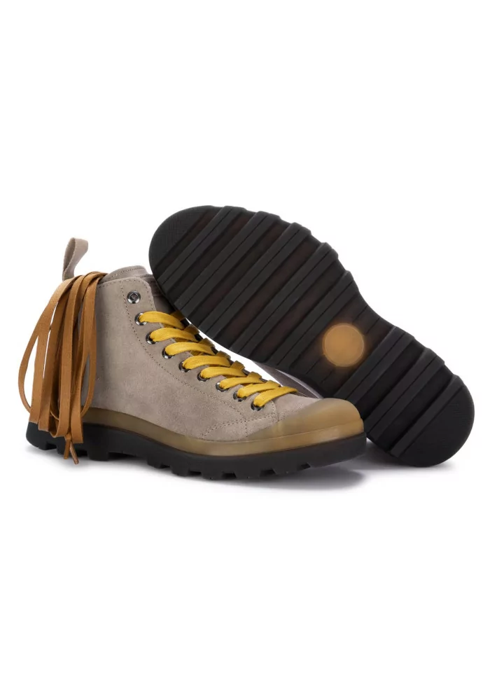 PANCHIC | STIVALETTI ALLACCIATI CAMOSCIO GRIGIO CHIARO In Vendita