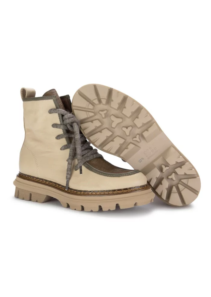 CATERINA C | TRONCHETTI PELLE CAVALLINO BEIGE In Saldo