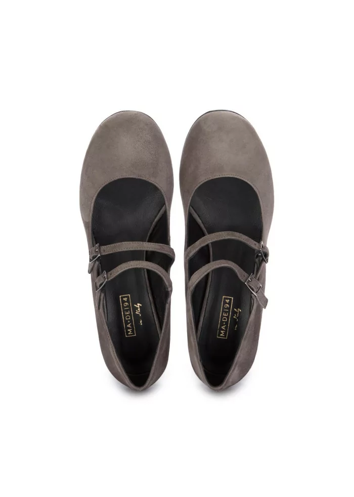 MA+DE 94 | SCARPE TACCO CAMOSCIO GRIGIO Moda