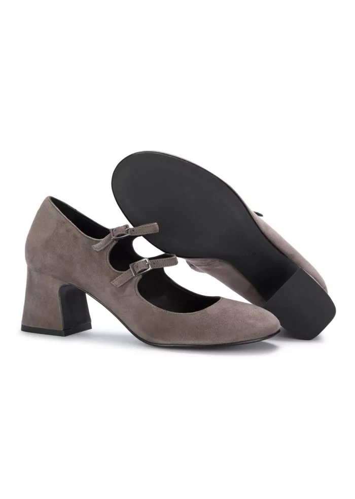MA+DE 94 | SCARPE TACCO CAMOSCIO GRIGIO Moda