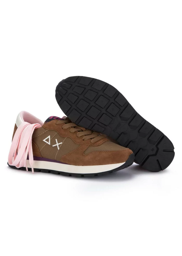 SUN68 | SNEAKERS ALLY SOLID NYLON MARRONE Spedizione gratuita