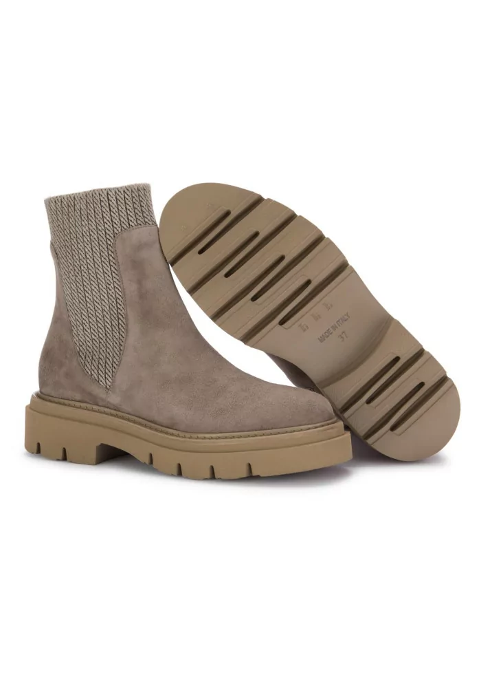 LUCA GROSSI | CHELSEA CAMOSCIO TAUPE Negozio online di fabbrica