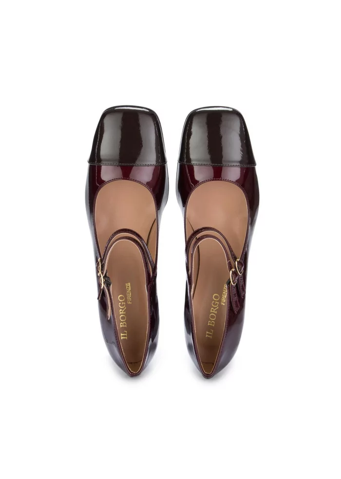 IL BORGO FIRENZE | SCARPE CON TACCO MARRONE BORDEAUX Offerta speciale
