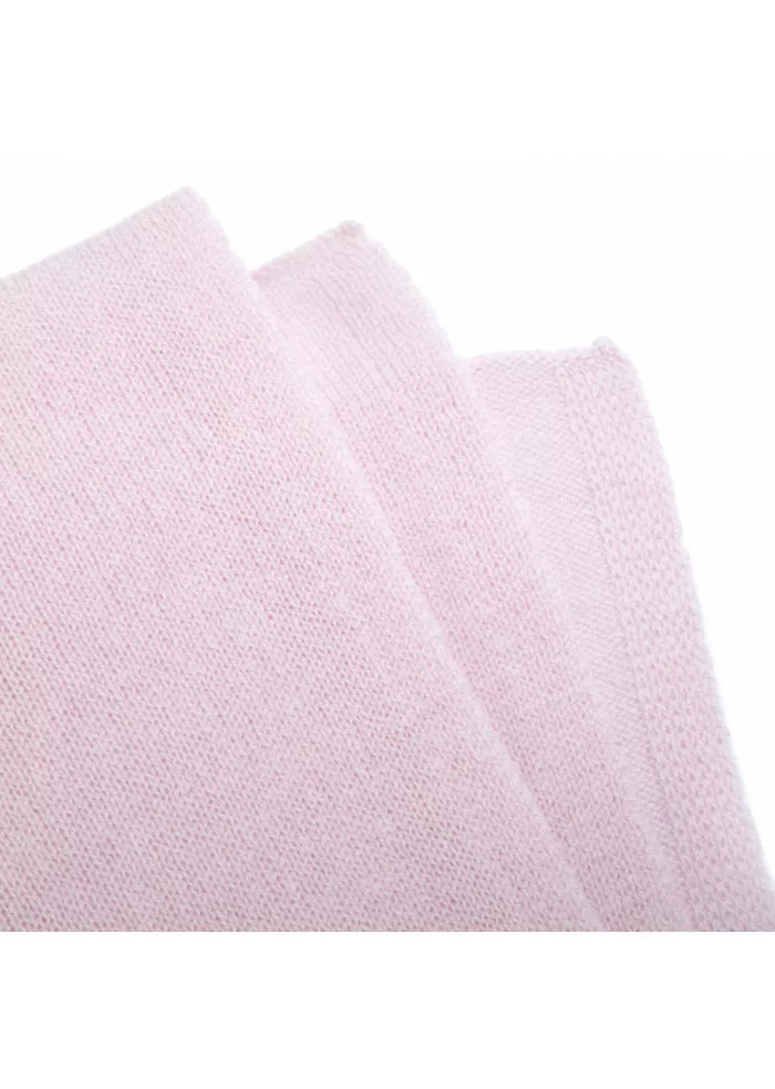 RIVIERA CASHMERE | SCIARPA RASATA CASHMERE ROSA Fornitura limitata