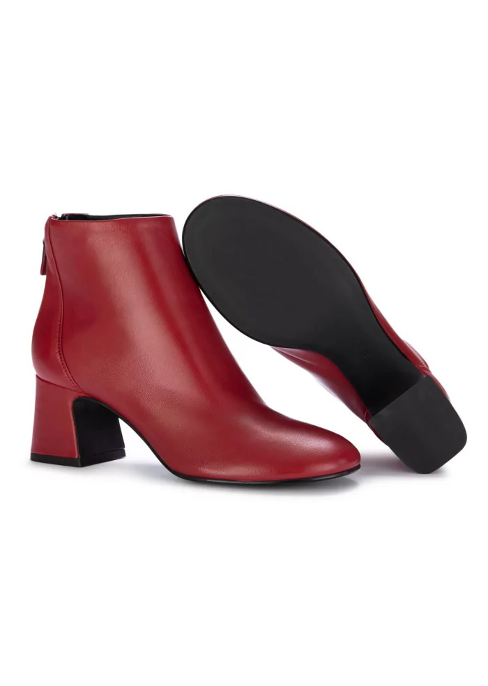 MA+DE 94 | STIVALETTI TACCO NAPPA ROSSO Offerta esclusiva