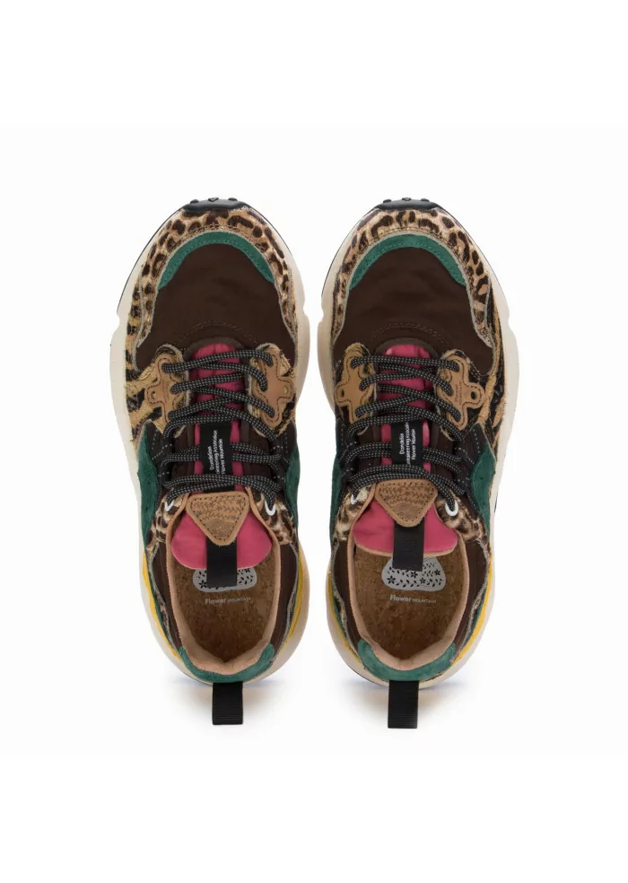 FLOWER MOUNTAIN | SNEAKERS YAMANO 3 PONY HAIR MARRONE MULTICOLORE Cyber Monday
