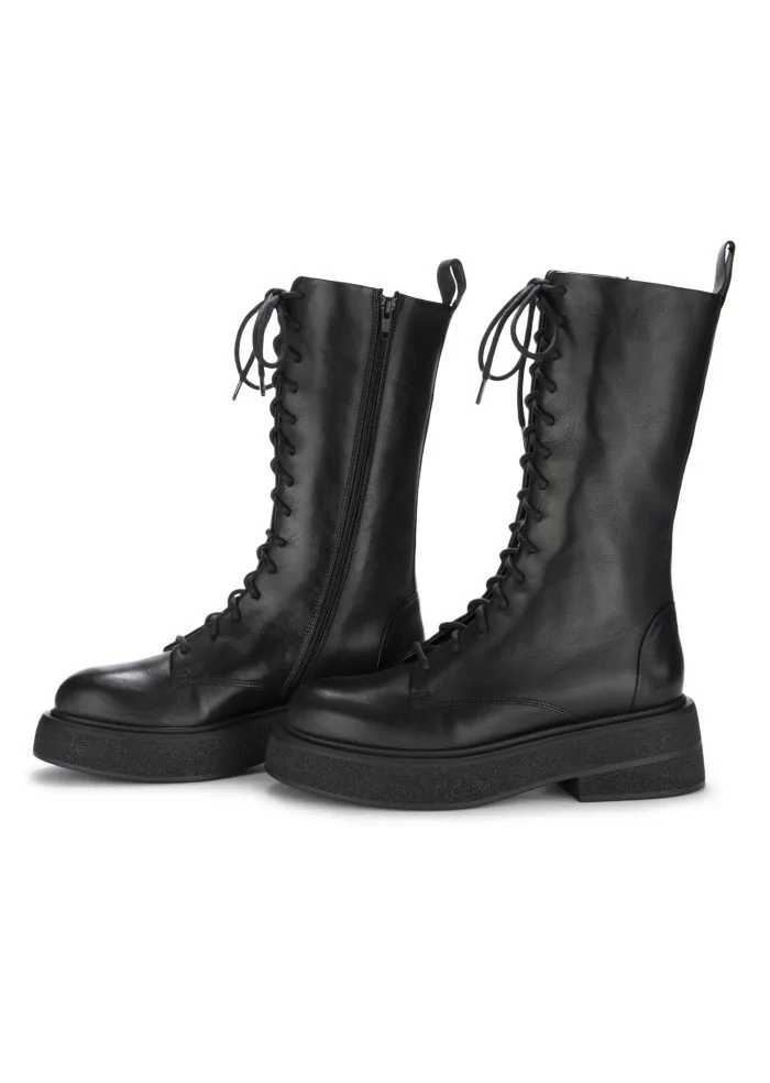 MANOVIA 52 | STIVALI ALLACCIATI BUEWAX NERO Offerta natalizia