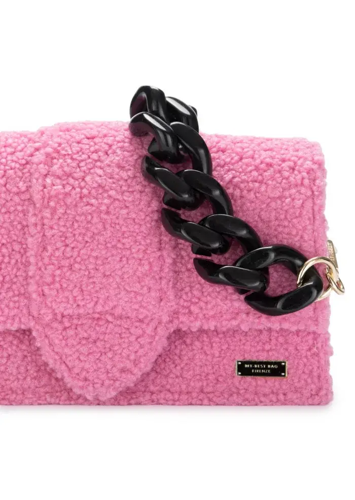 MY BEST BAG | BORSA A SPALLA ATENA TEDDY ROSA Offerta Pasqua