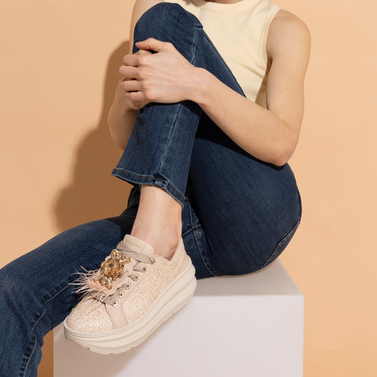 Lorenzo Mari Sneakers NEW Veronica Rafia Sottocosto