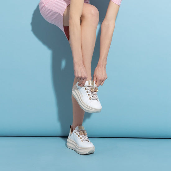 Lorenzo Mari Sneaker Clio Bianco/Platino 2025