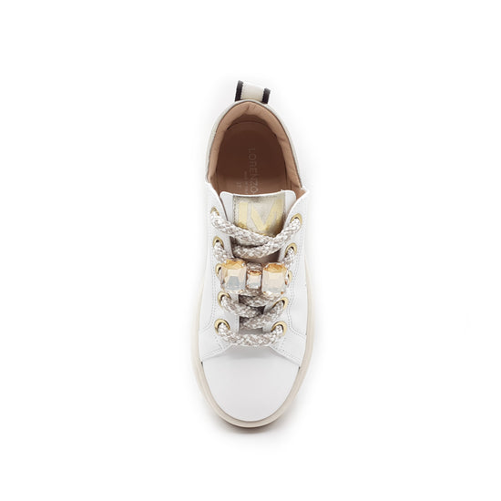 Lorenzo Mari Sneaker Clio Bianco/Platino 2025