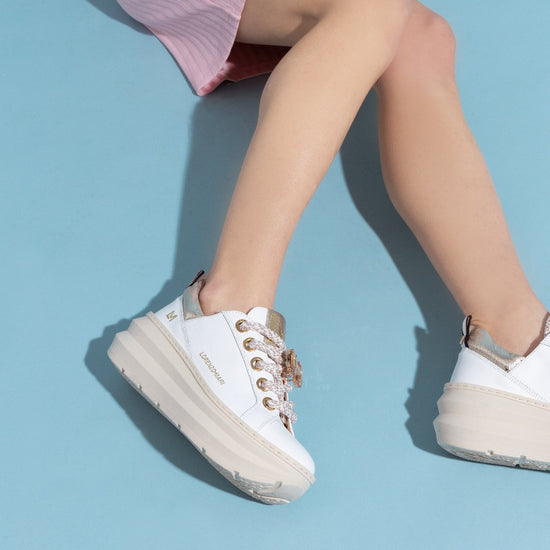 Lorenzo Mari Sneaker Clio Bianco/Platino 2025