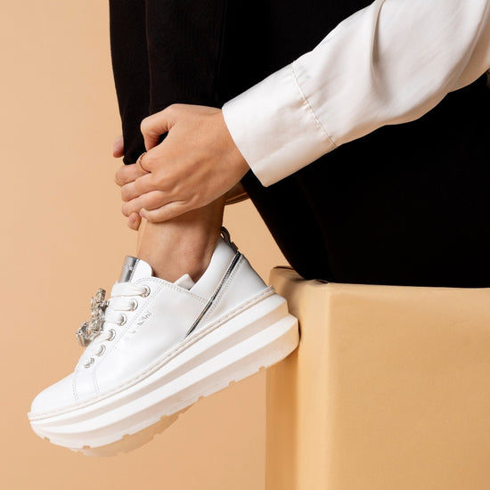 Lorenzo Mari Sneakers Tiana white Qualità