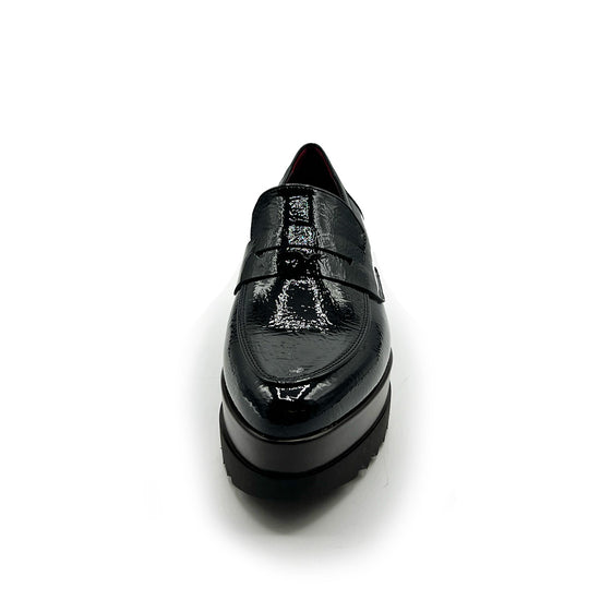 Lorenzo Mari Mocassino Clea 7 Vernice Nero Promozione Limitata
