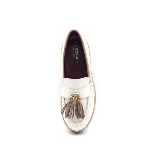 Lorenzo Mari Mocassino Sally Off white Novità