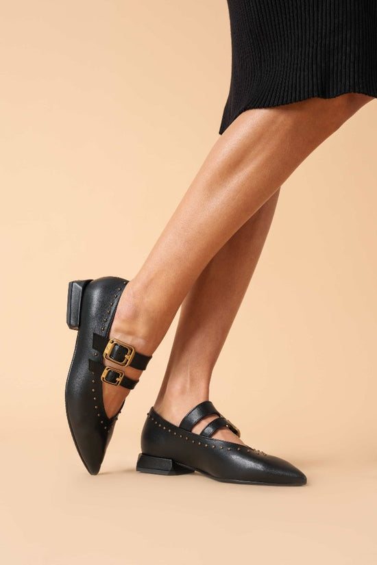 Lorenzo Mari Ballerina Giglio black Vendita Calda