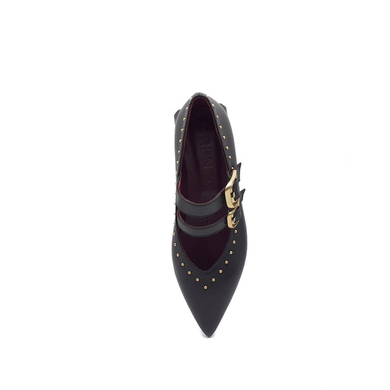 Lorenzo Mari Ballerina Giglio black Vendita Calda