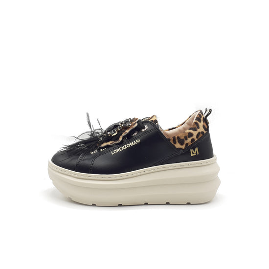 Lorenzo Mari Veronica black Leopard Economico