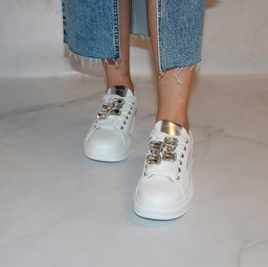 Lorenzo Mari Sneaker Jasmine Bianca Vendita Calda