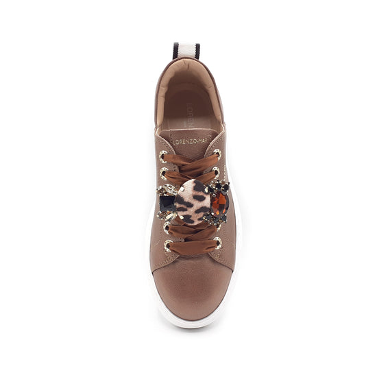 Lorenzo Mari Sneaker Sofia Cuoio Saldi Di Fabbrica