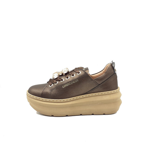 Lorenzo Mari Sneakers Ariel Chocolate In Saldo