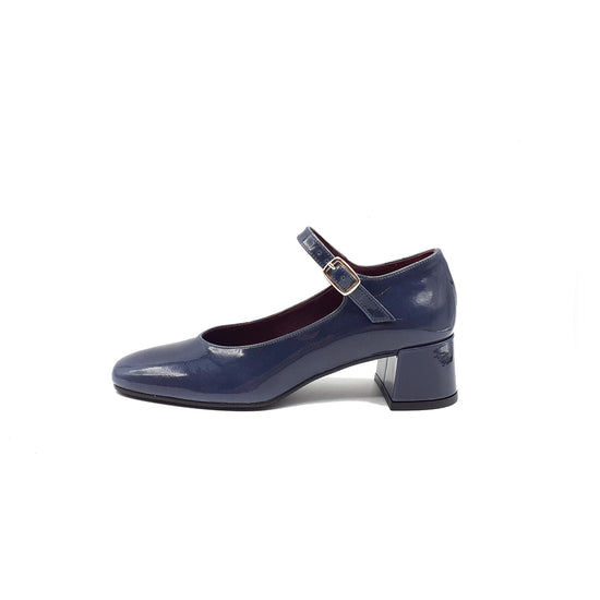 Lorenzo Mari Mary Jane Vanessa 3 vernice Denim