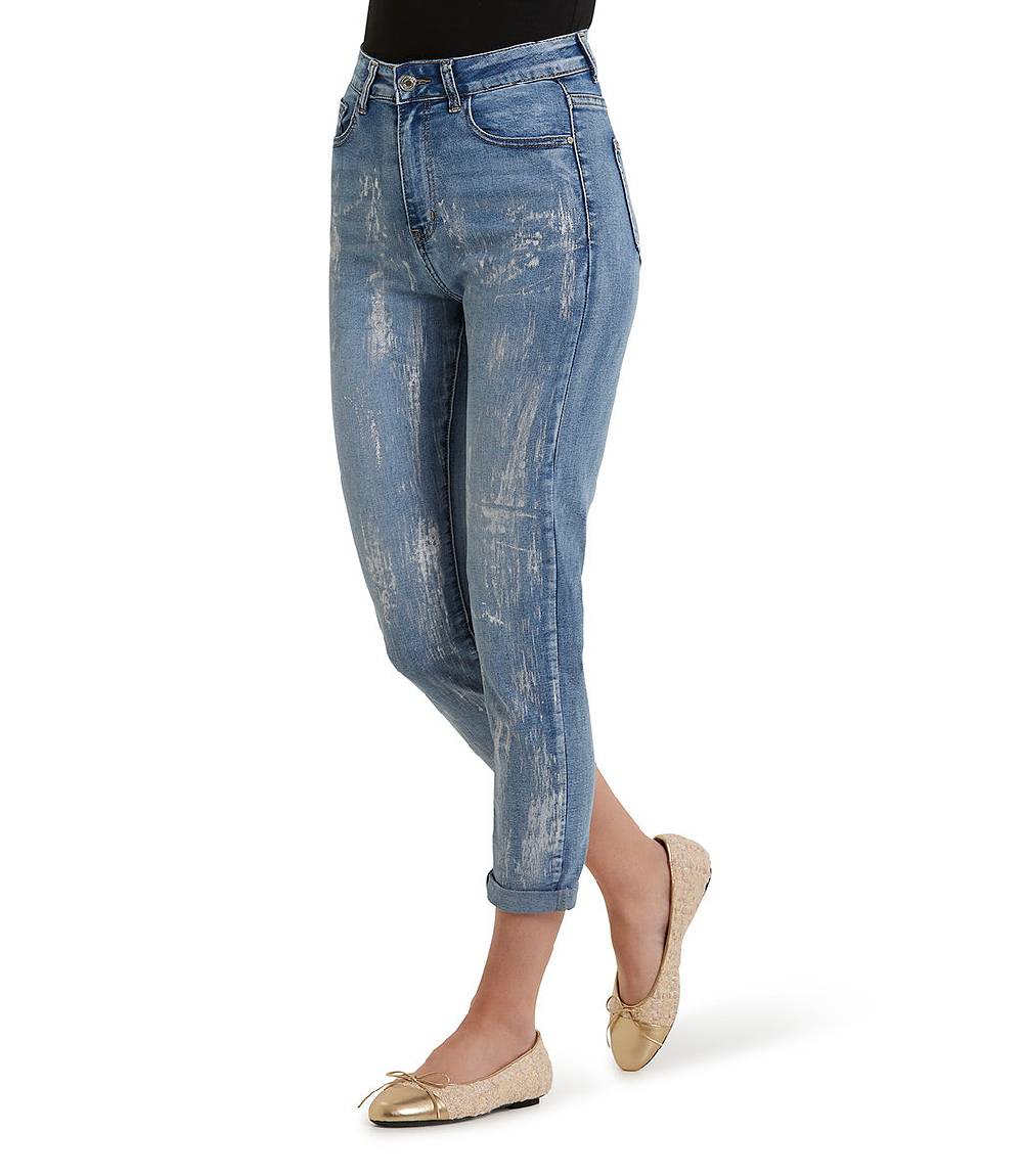 Loriblu Jeans slim-fit con strappi all-over Fino Al -60%