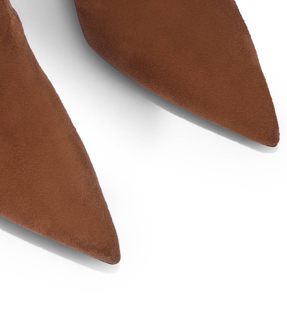 Loriblu Cuissardes in faux camoscio marrone Sconto di tempo limitato