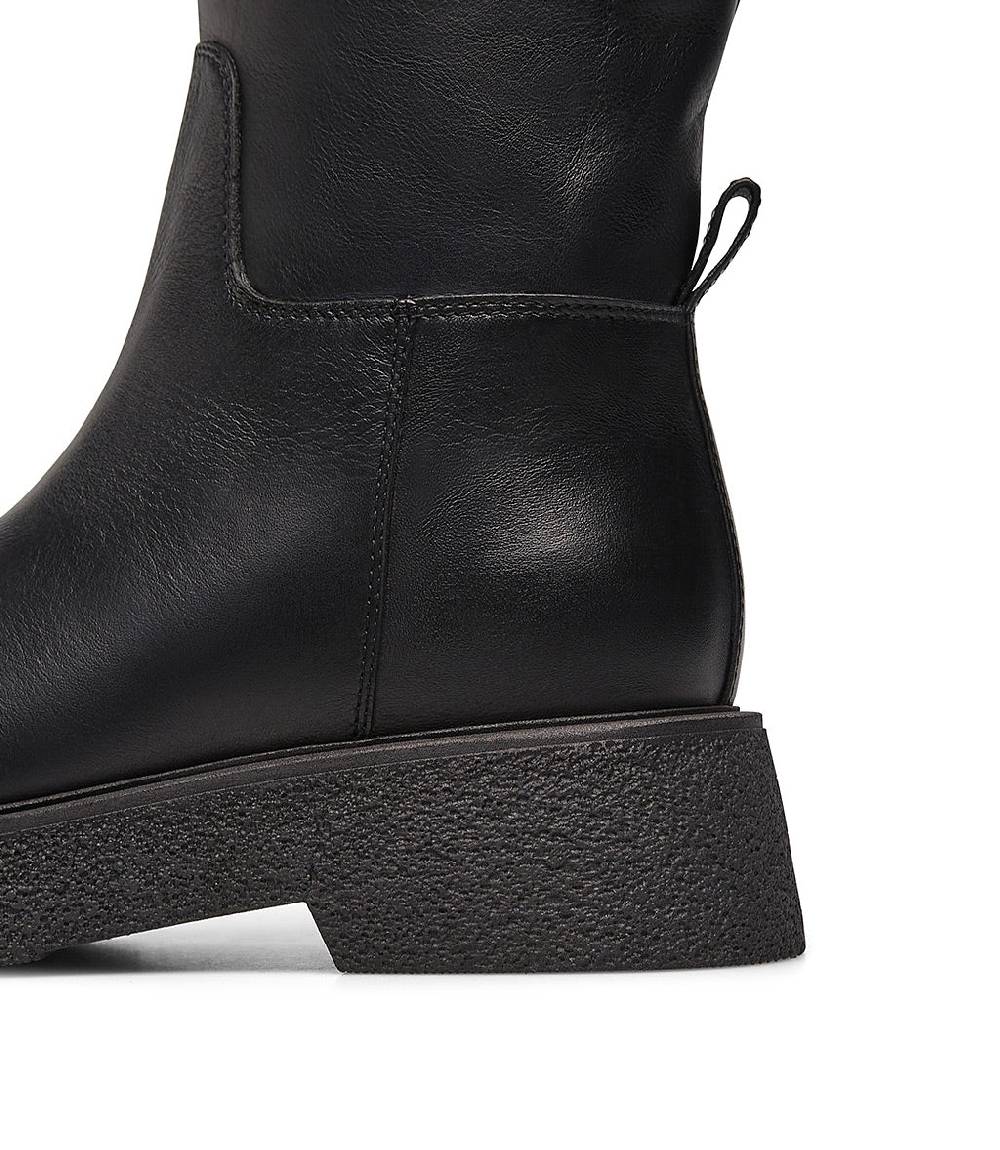 Loriblu Stivali in pelle e shearling nero Presa