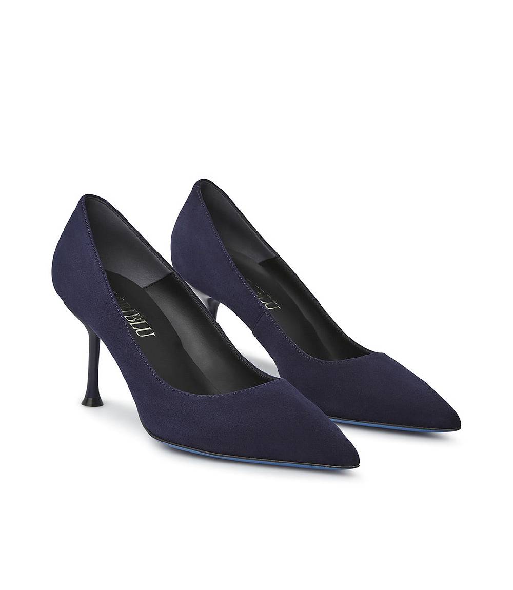 Loriblu Decollete in pelle scamosciata blu Sconto