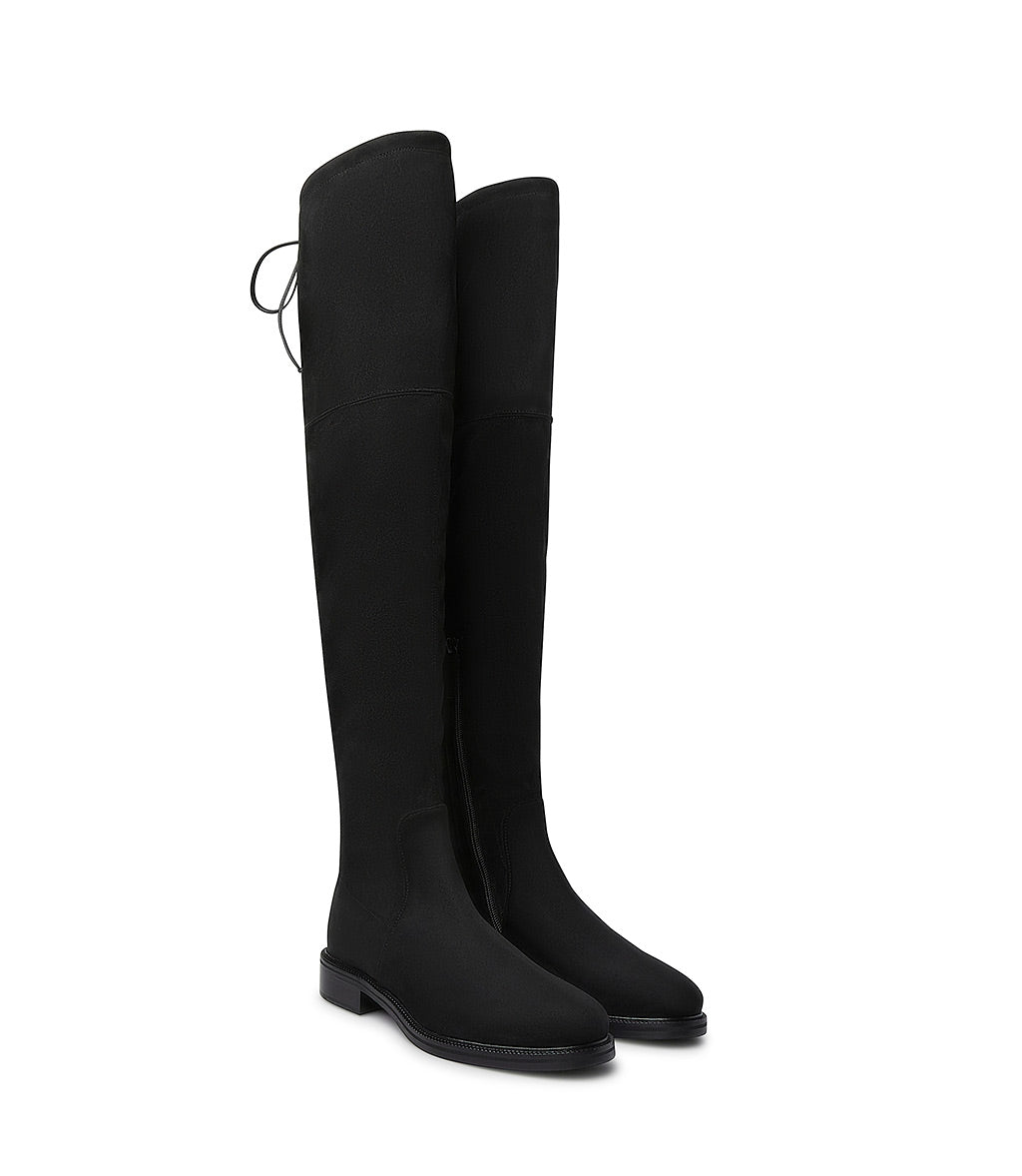 Loriblu Cuissardes in camoscio stretch nero Vendita Economica