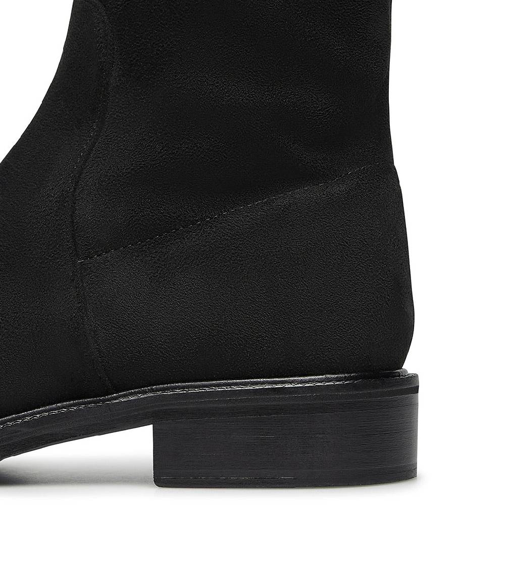 Loriblu Cuissardes in camoscio stretch nero Vendita Economica
