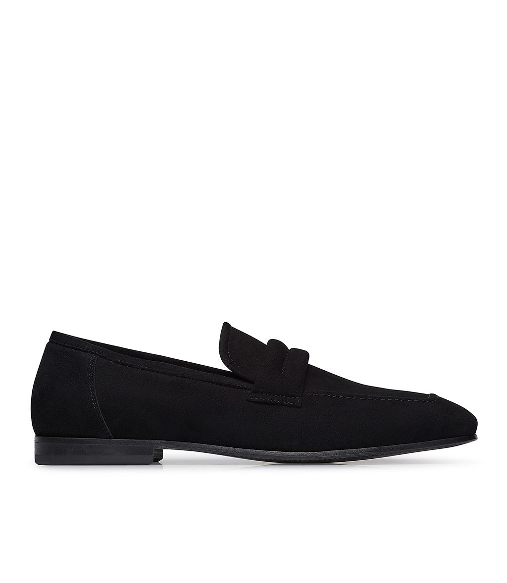 Loriblu Mocassino in camoscio nero In Saldo