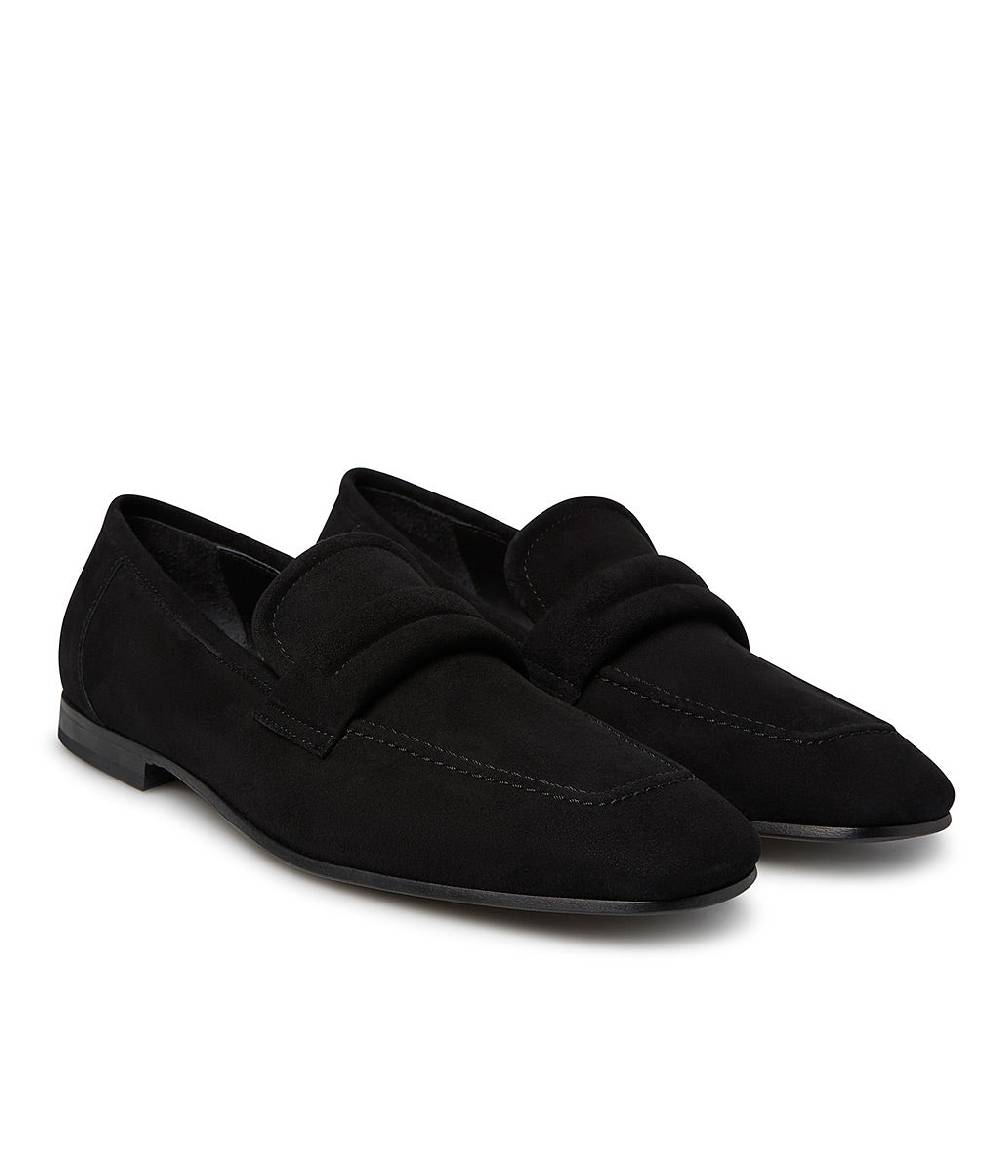 Loriblu Mocassino in camoscio nero In Saldo