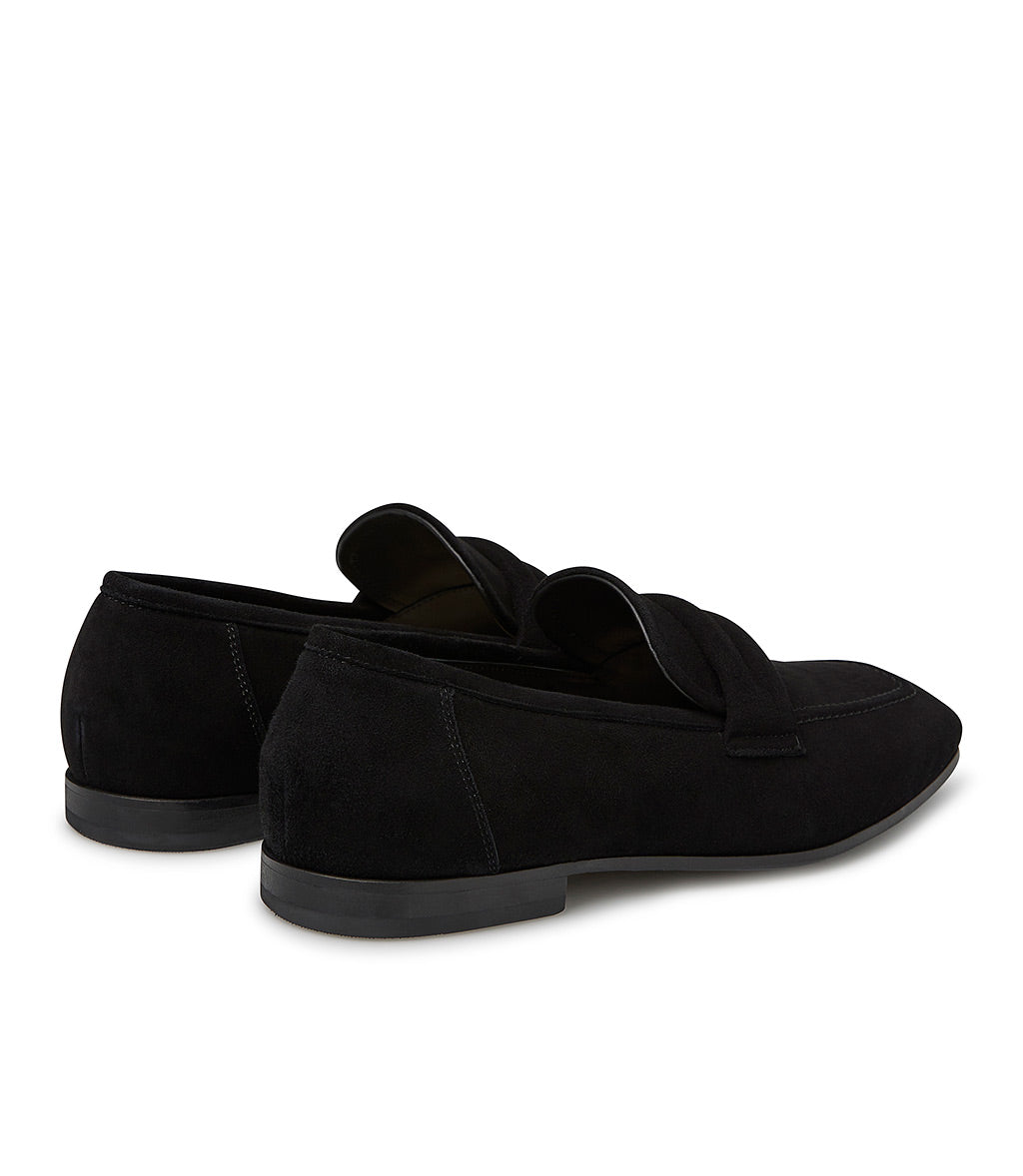 Loriblu Mocassino in camoscio nero In Saldo