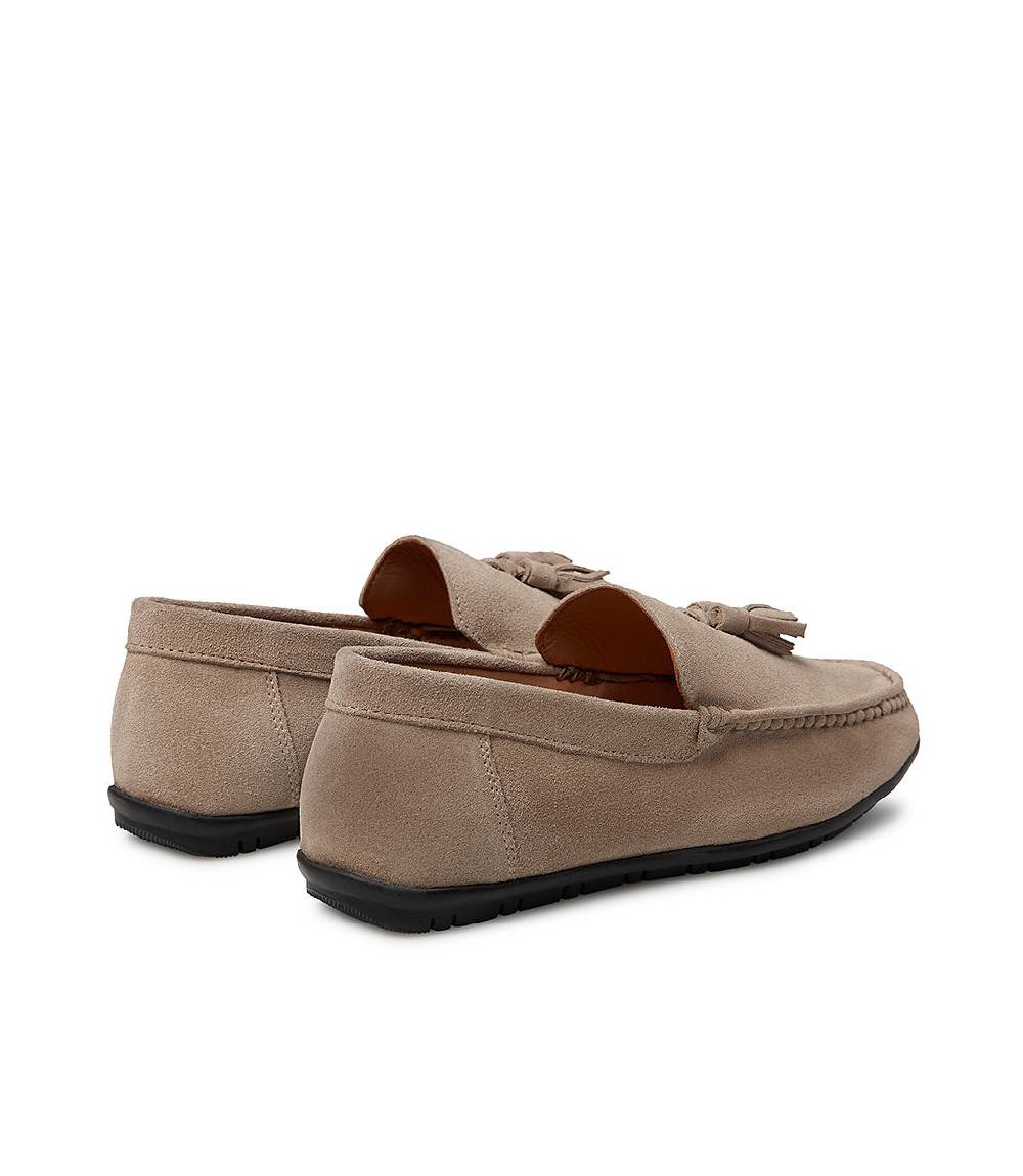 Loriblu Mocassino in camoscio camel con nappine 2025