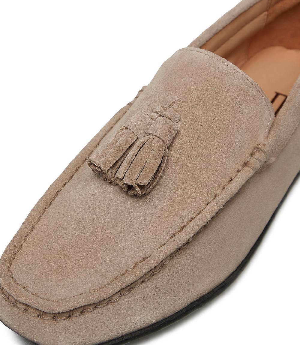 Loriblu Mocassino in camoscio camel con nappine 2025