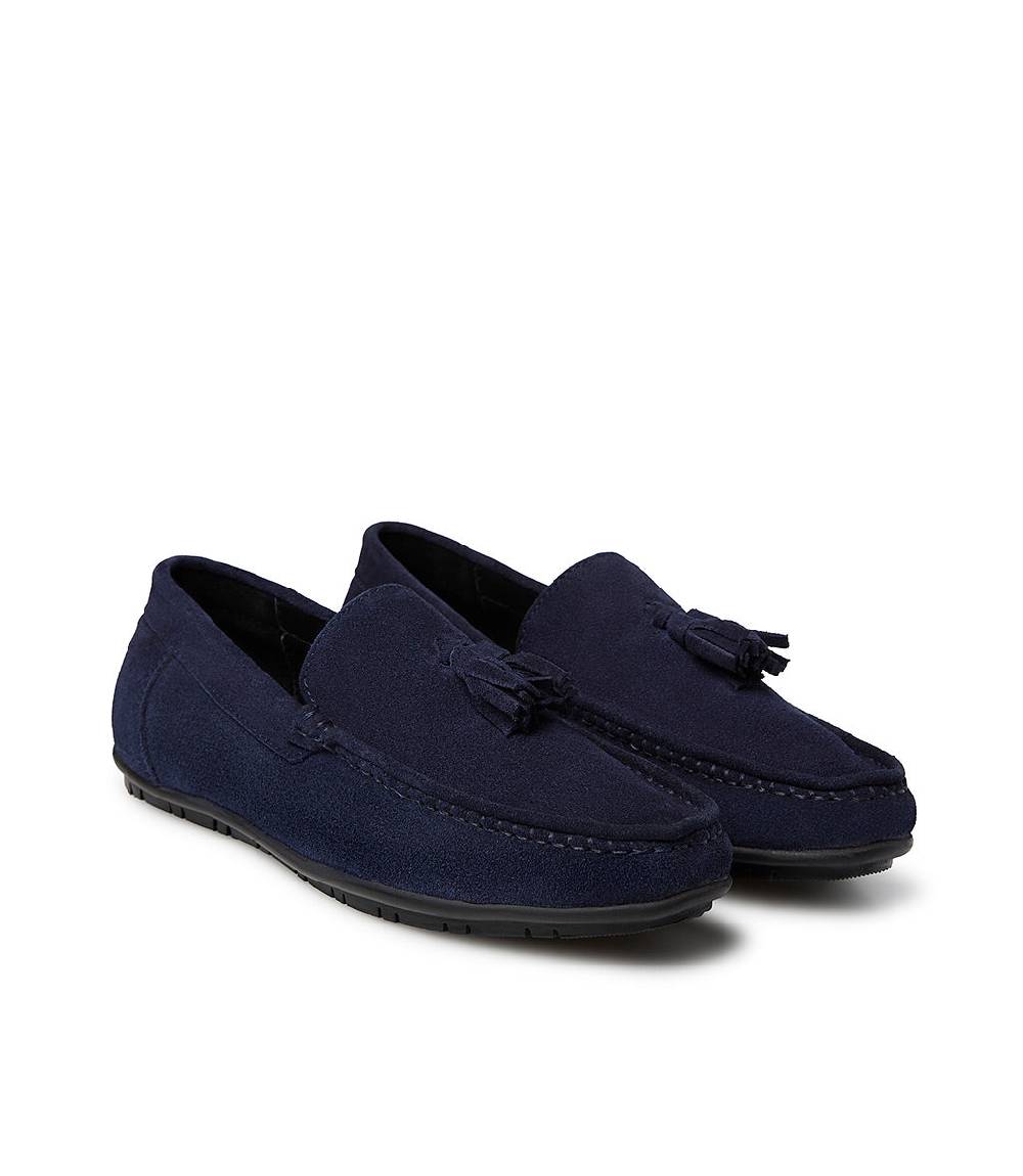 Loriblu Mocassino in camoscio blu con nappine 2025