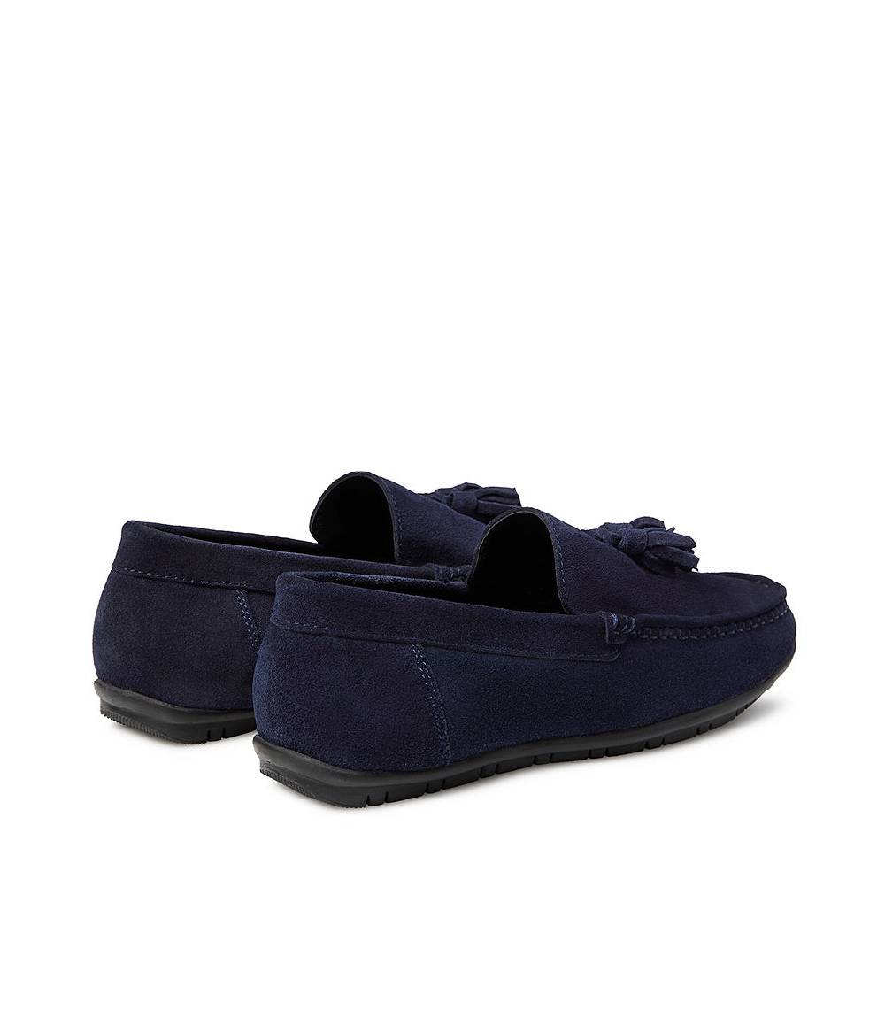 Loriblu Mocassino in camoscio blu con nappine 2025