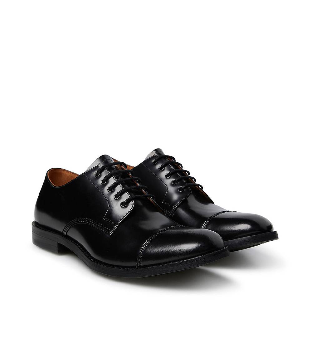 Loriblu Oxford in vitello spazzolato nero In Linea