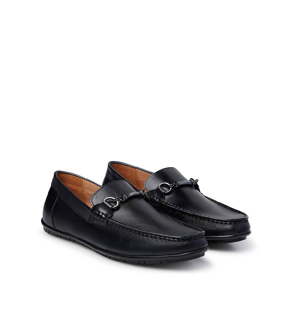 Loriblu Mocassino in pelle blu scuro Promozione